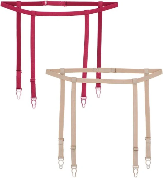Adjustable High Waist Suspender Garter Belts - Set of 2
