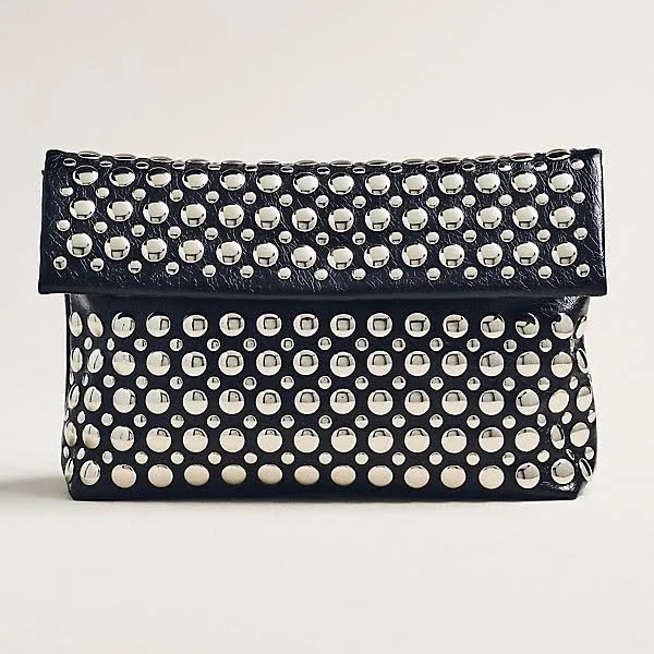 Anthropologie Studded Foldover Clutch