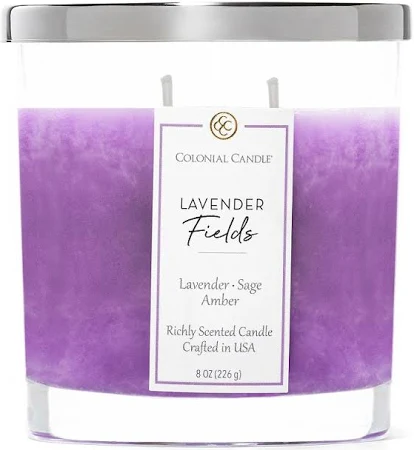 Colonial Candle Lavender Fields Oval Jar Candle
