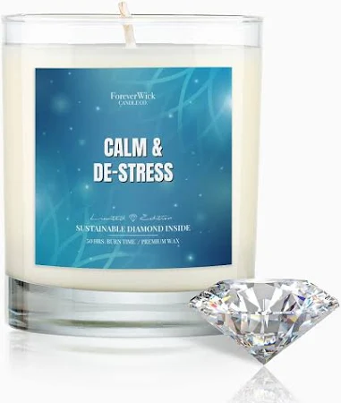 Diamond Candle for Calmness and Stress Relief