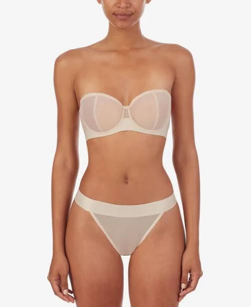 DKNY Sheers Strapless Mesh Bra for Women