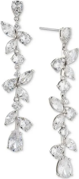 Elegant Eliot Danori Long Linear Earrings with Cubic Zirconia