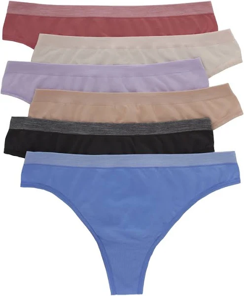 Hanes Women's Seamless Thong Underwear with Comfort Flex Fit