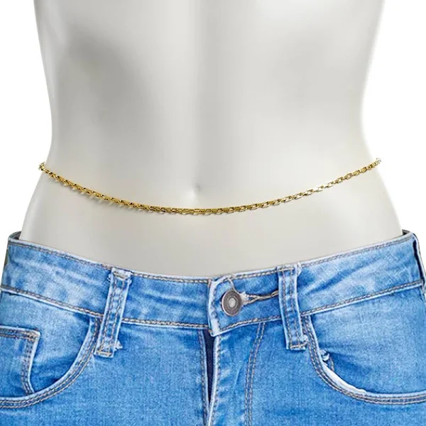 31-Inch Hypoallergenic Stainless Steel Body Candy Waist Chain