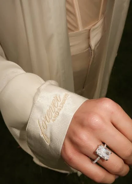 JLUXLABEL Satin Robe - Forever and Always