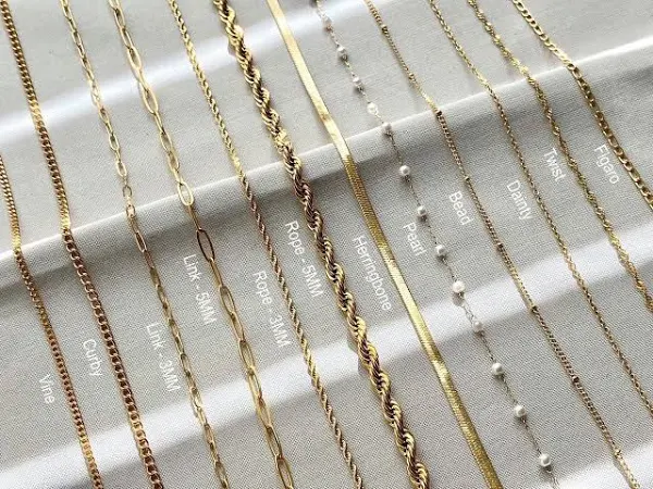 18K Gold Filled Waterproof Necklace - Non-Tarnish, Shower Ready