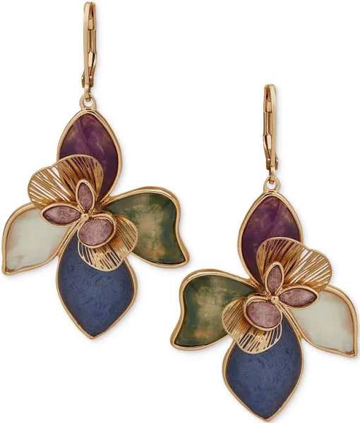 Lonna & Lilly Large Flower Drop Earrings for Women