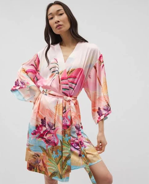 Satin Kimono Robe for Women by Soma