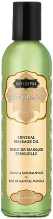 Vanilla Sandalwood Massage Oil - 8oz by Kama Sutra Naturals