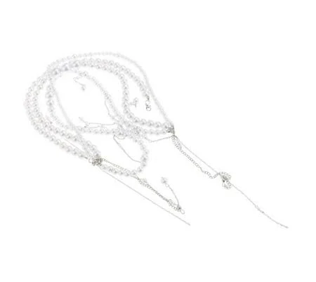 Yotijay Women's Stylish Adjustable Layered Waist Chain Alloy Body Chain